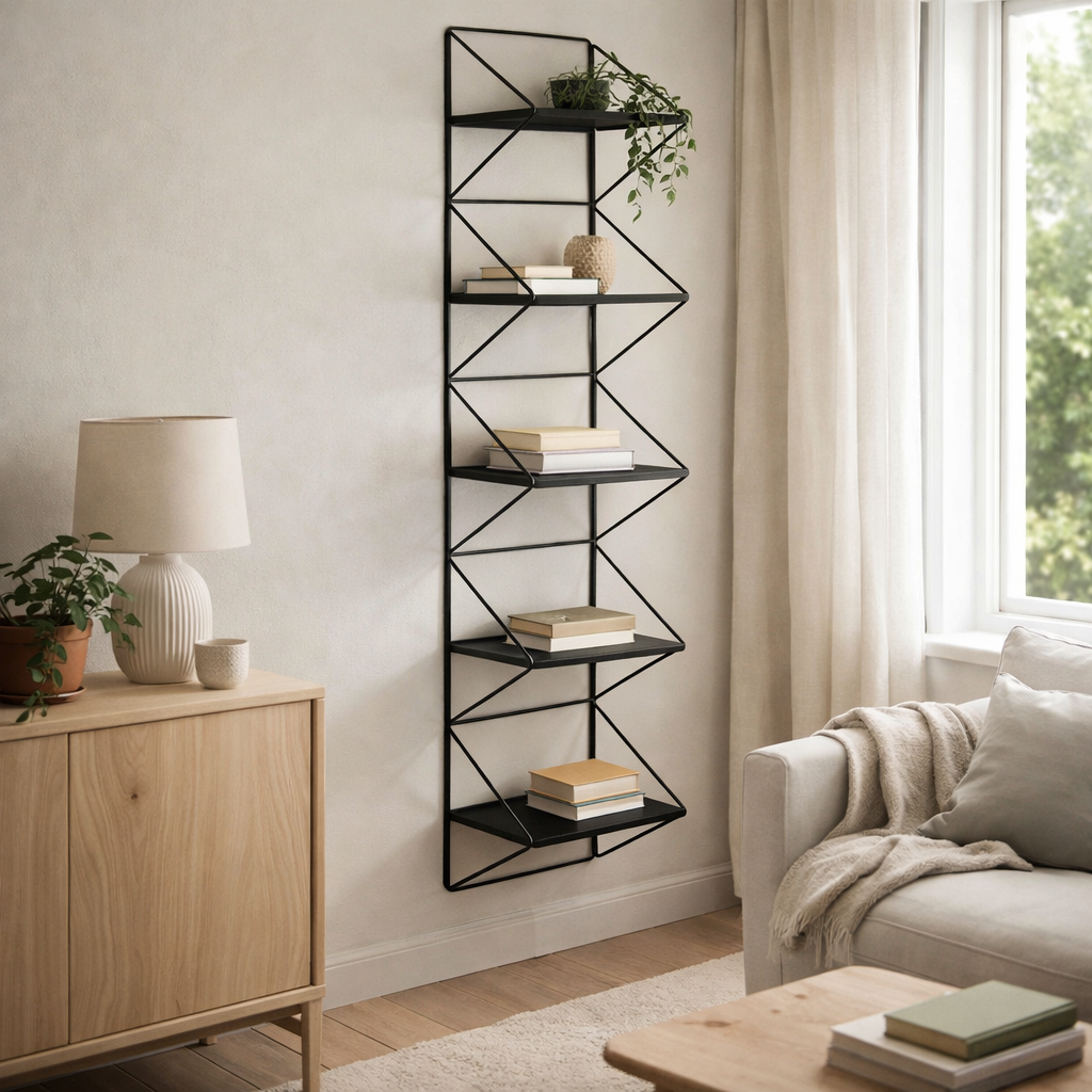 Designový Kovový Regál #1213S