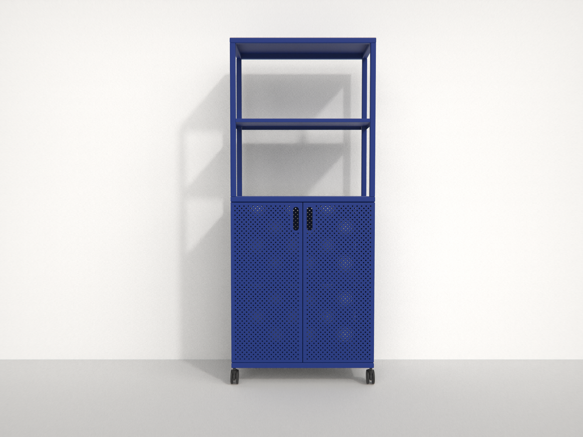 Designová kovová skříň Pro s kolečky #4014