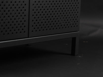 Designová kovová skříň s límcem #4010