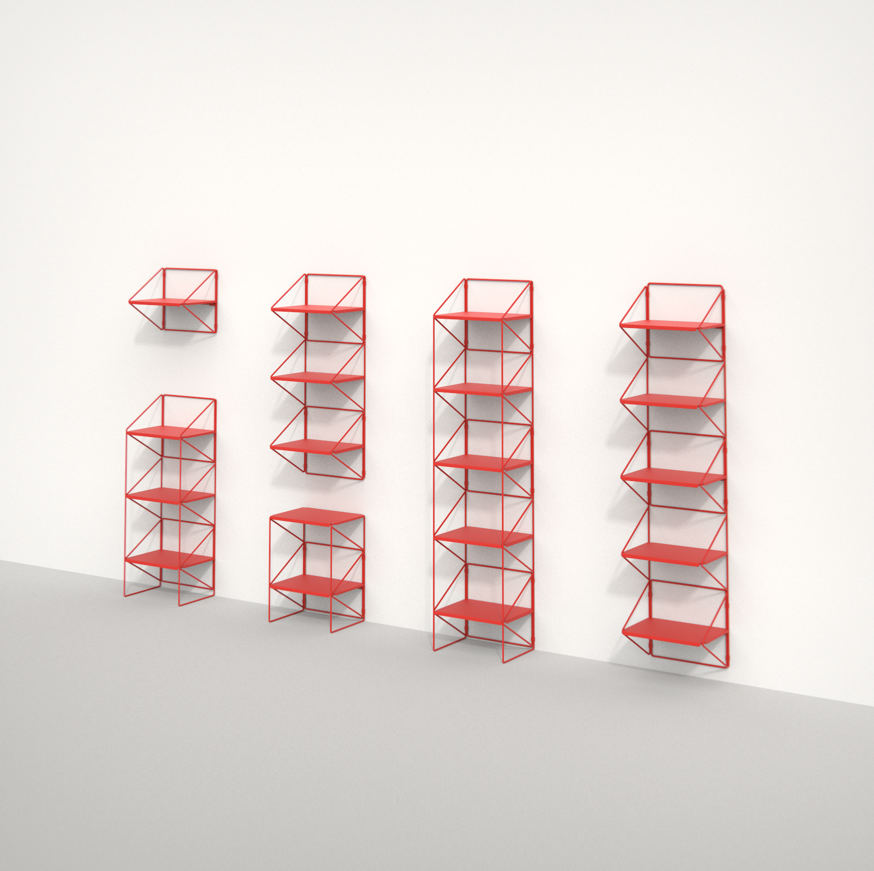 Designová Kovová Police #1214S