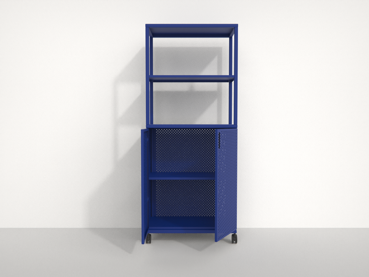 Designová kovová skříň Pro s kolečky #4014